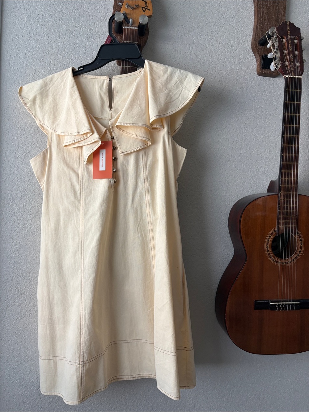 Ruffle Collar Sleeveless Dress